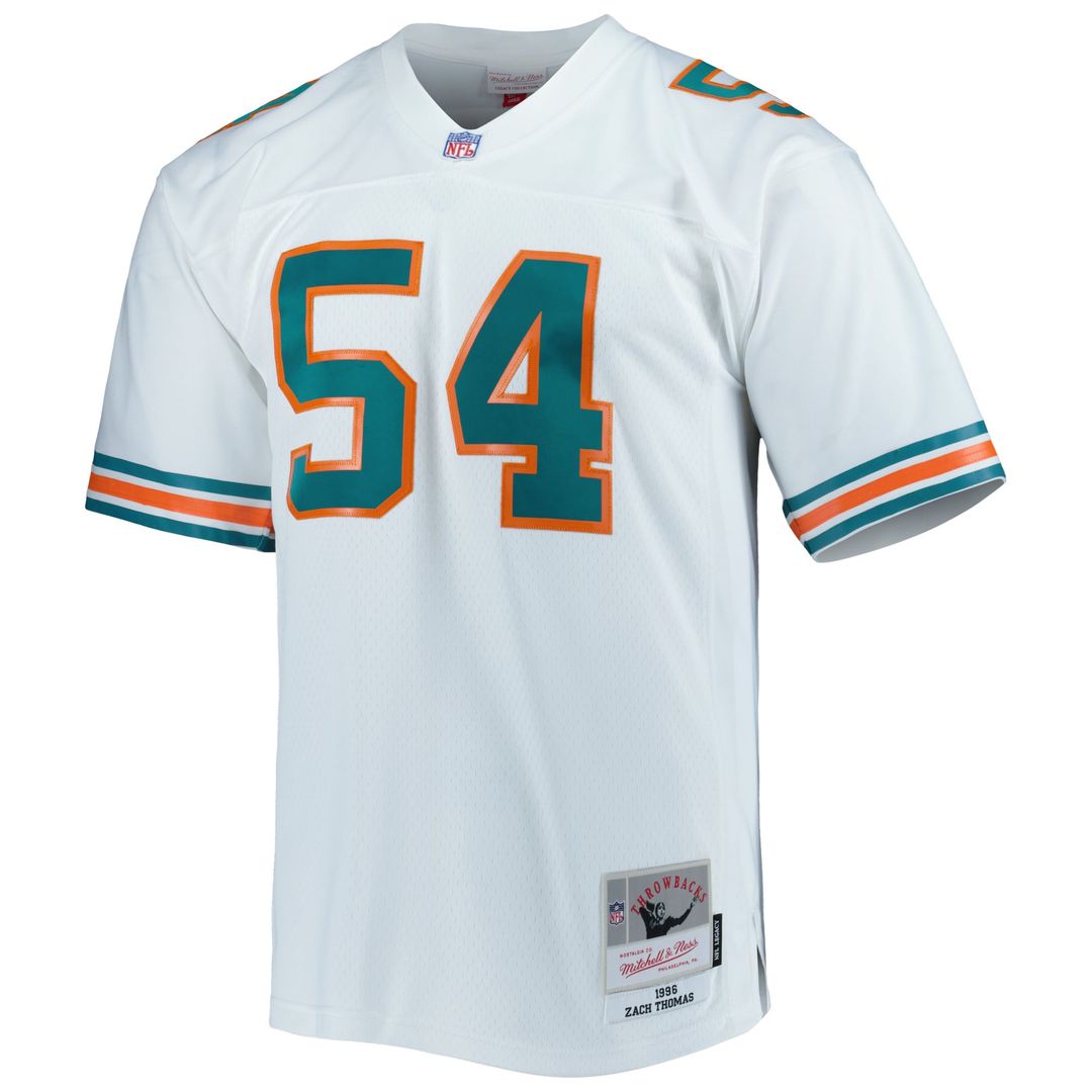 Miami Dolphins Zach Thomas Mitchell & Ness Legacy Replica Jersey - Aqua