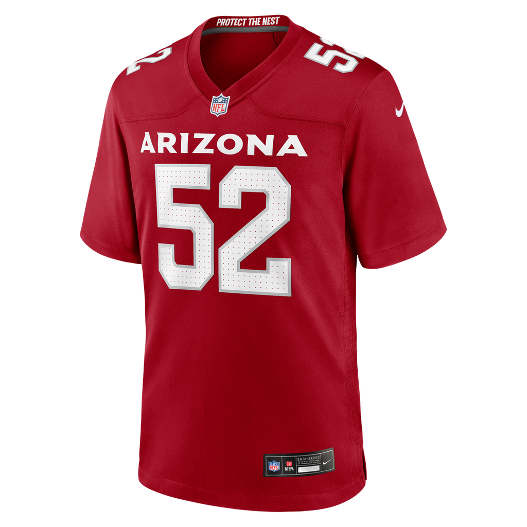 Arizona Cardinals Jordan Burch Nike Team Game Jersey - Cardinal
