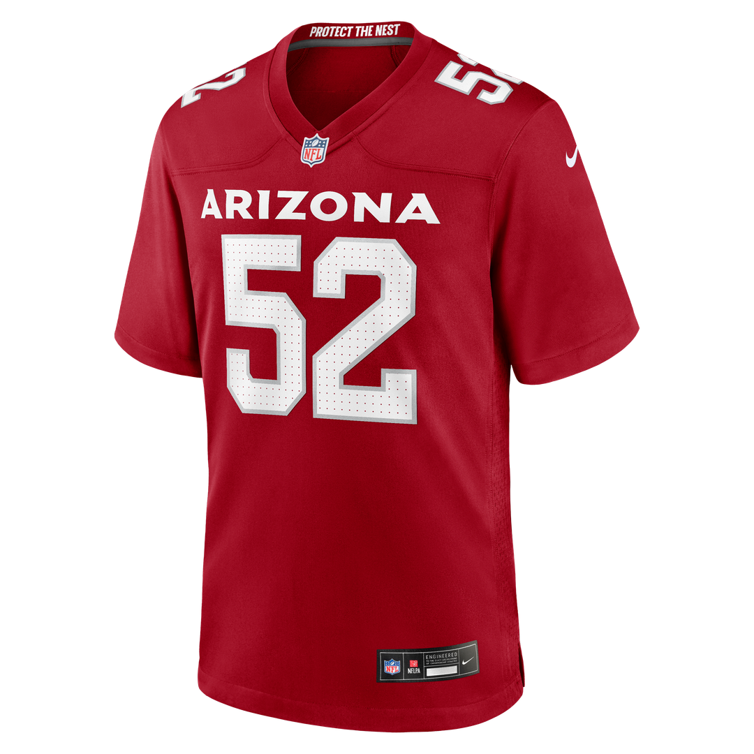 Arizona Cardinals Jordan Burch Nike Team Game Jersey - Cardinal