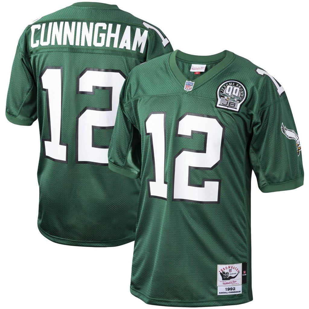 Philadelphia Eagles 1992 Randall Cunningham Mitchell & Ness Authentic Throwback Retired Player Jersey - Green