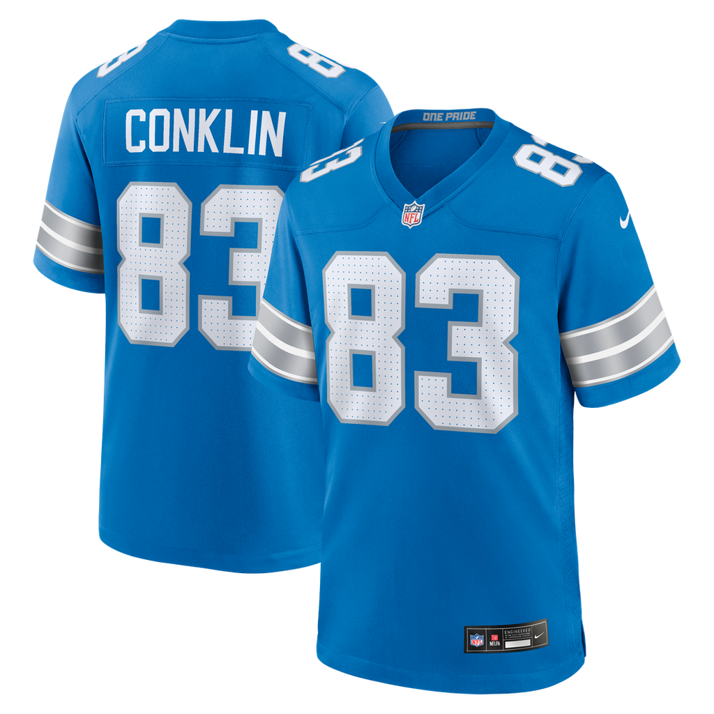 Detroit Lions Tyler Conklin Nike Team Game Jersey - Blue