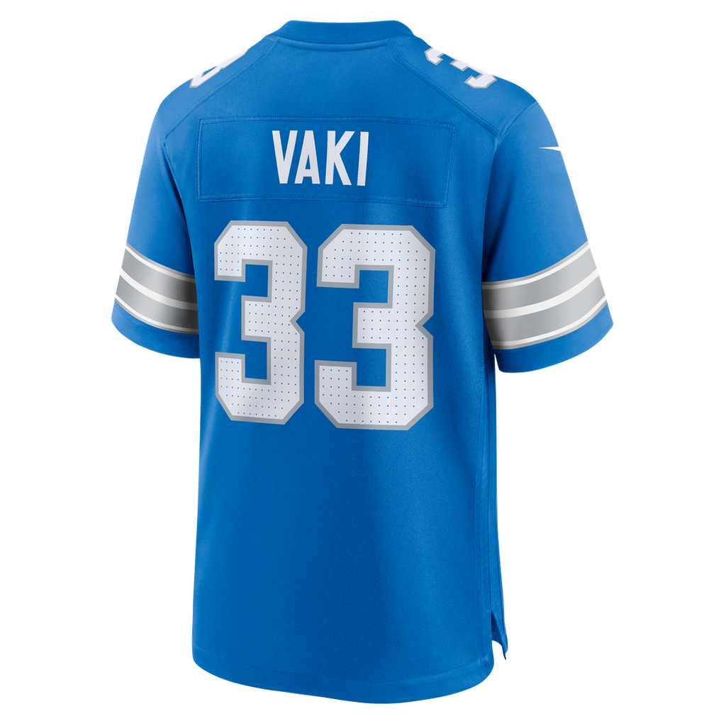 Detroit Lions Sione Vaki Nike Team Game Jersey - Blue