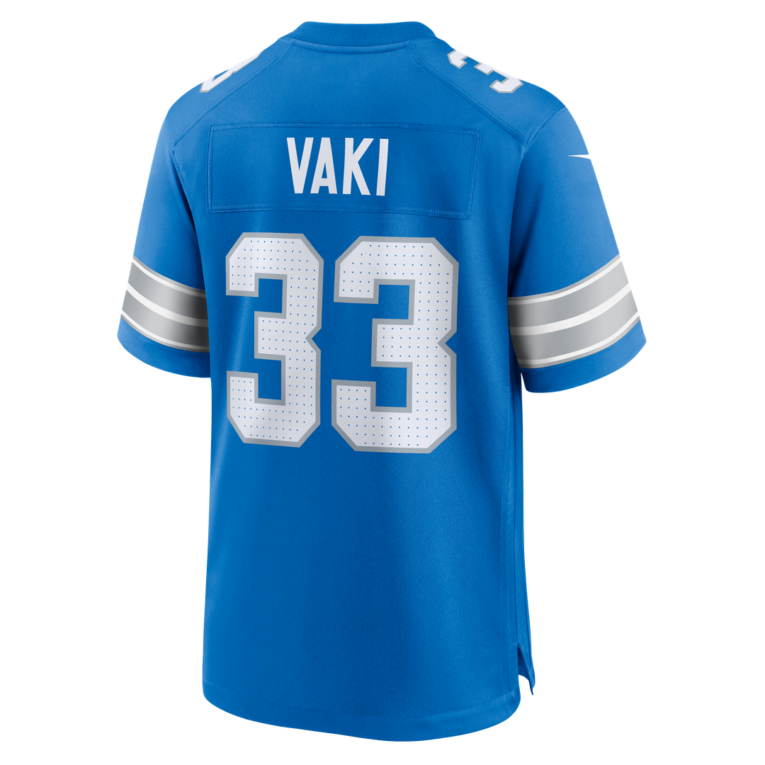 Detroit Lions Sione Vaki Nike Team Game Jersey - Blue