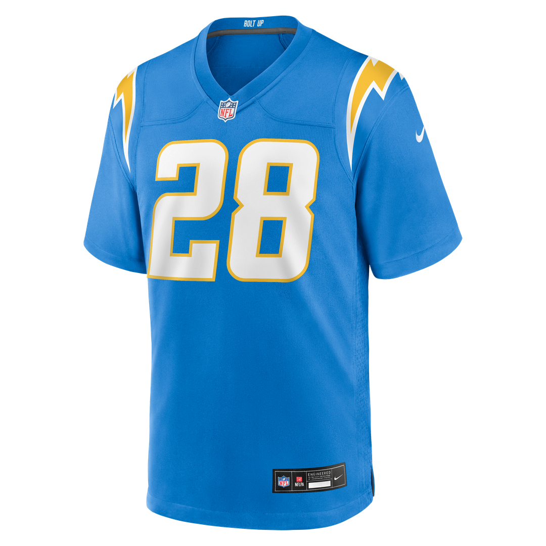 Los Angeles Chargers Isaiah Spiller Nike Game Jersey - Powder Blue