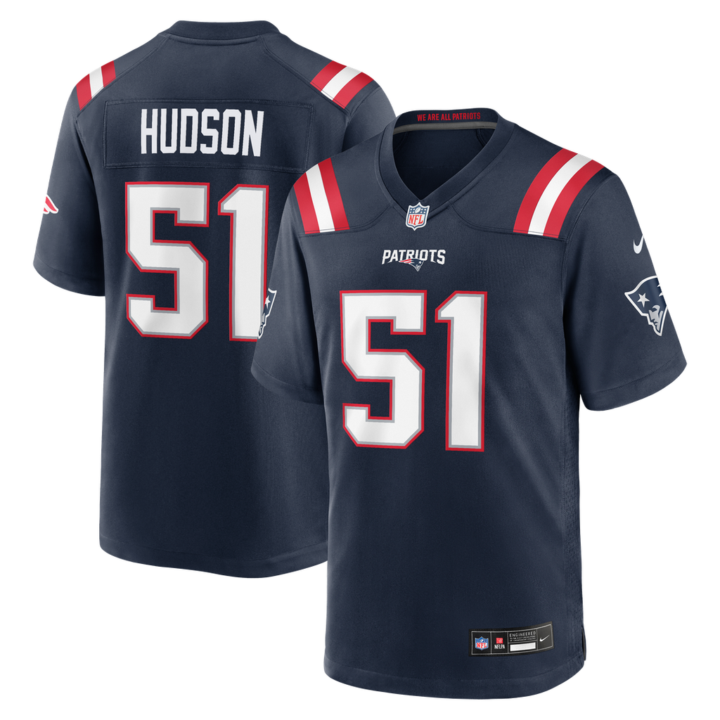 New England Patriots James Hudson Nike Team Game Jersey - Navy
