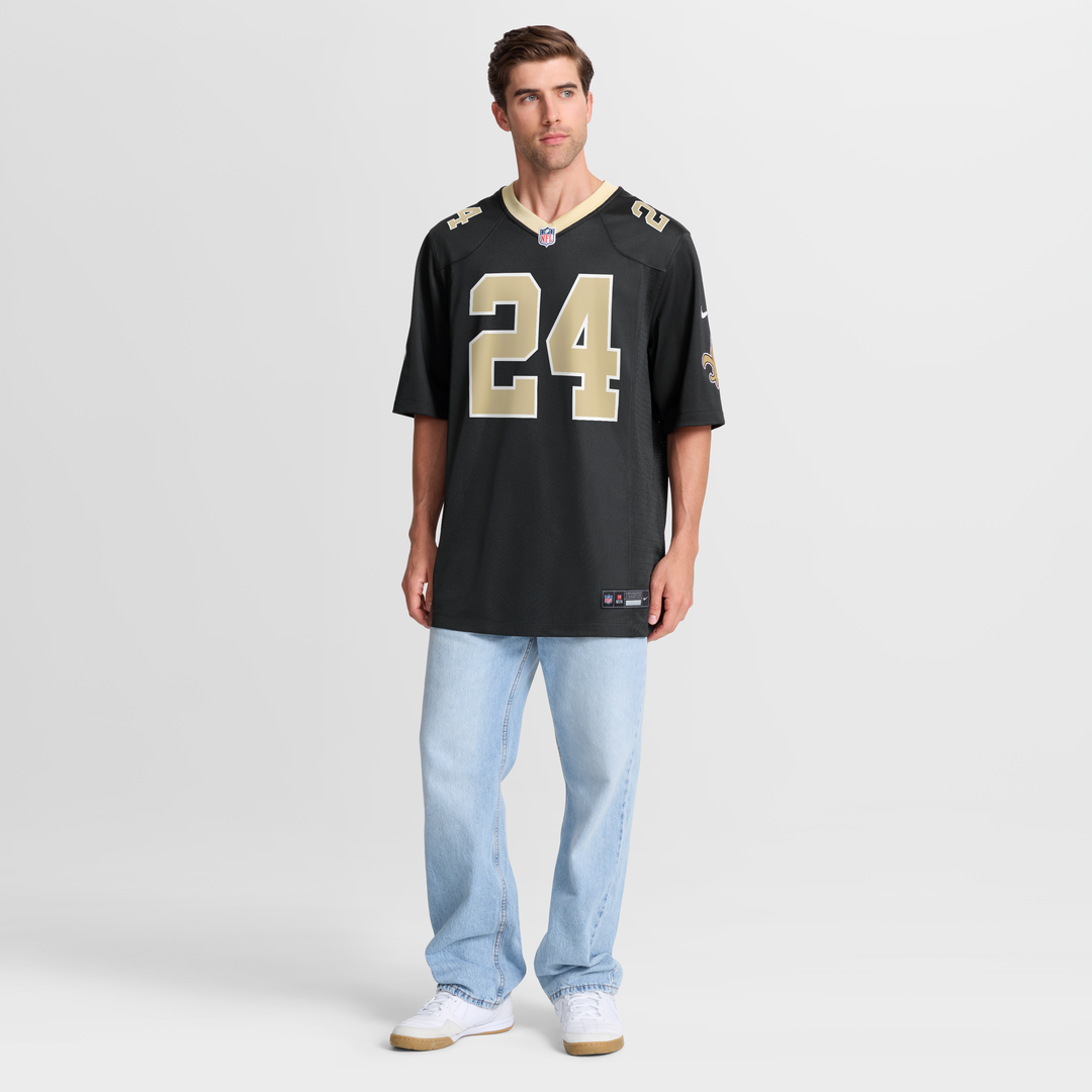 New Orleans Saints Devin Neal Nike Team Game Jersey - Black