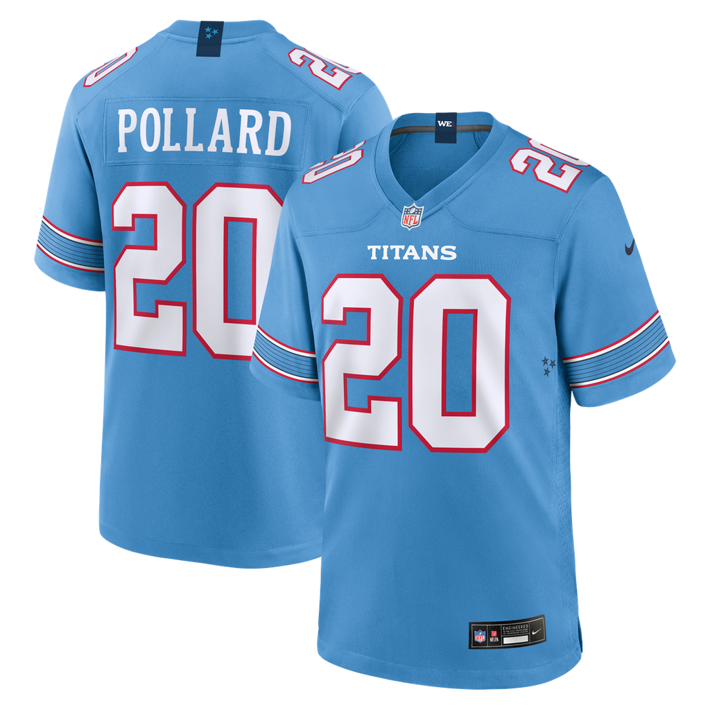 Tennessee Titans Tony Pollard Nike Game Jersey - Light Blue