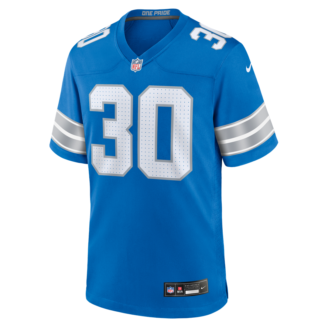 Detroit Lions Khalil Dorsey Nike Team Game Jersey - Blue