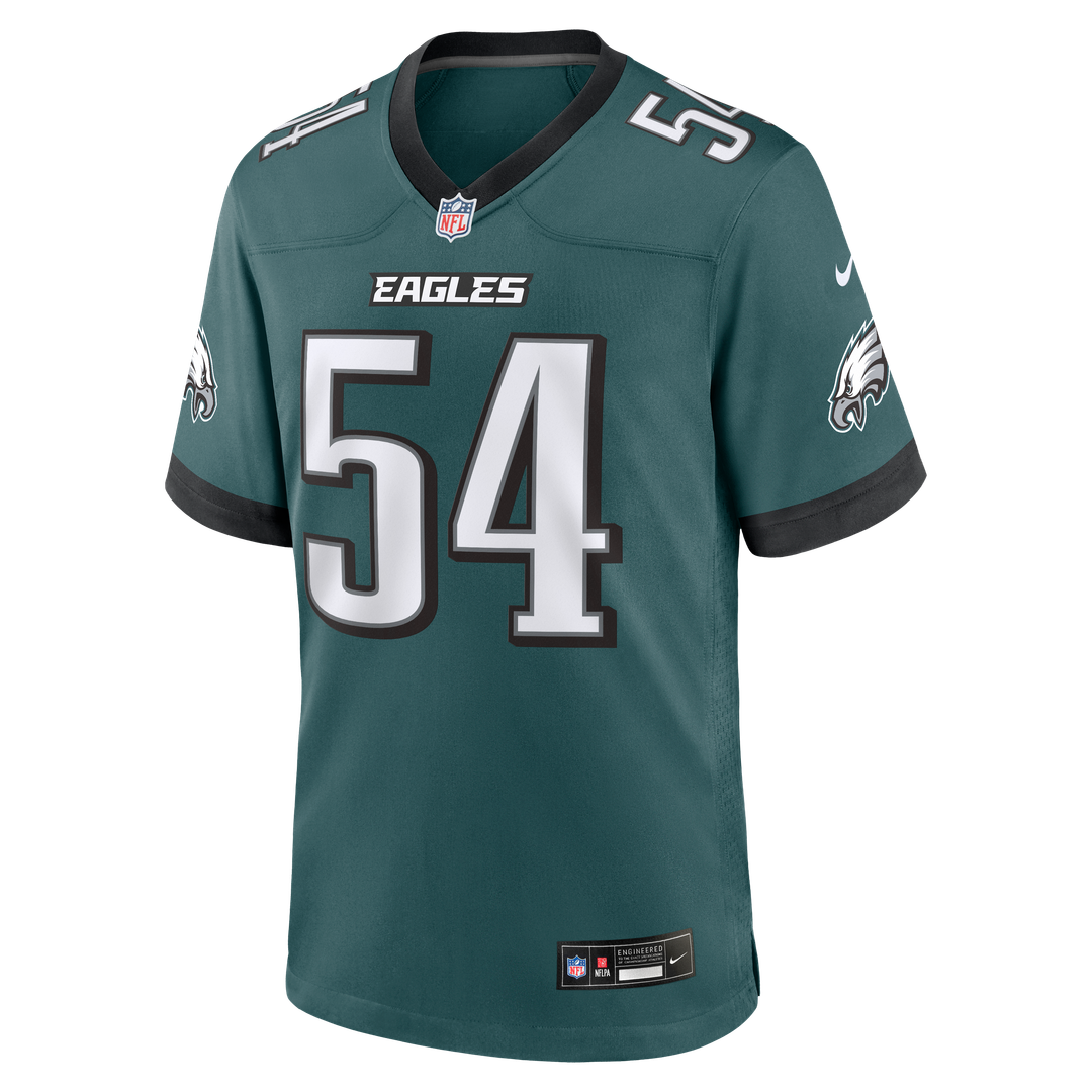 Philadelphia Eagles Jeremiah Trotter Jr. Nike Team Game Jersey - Midnight Green