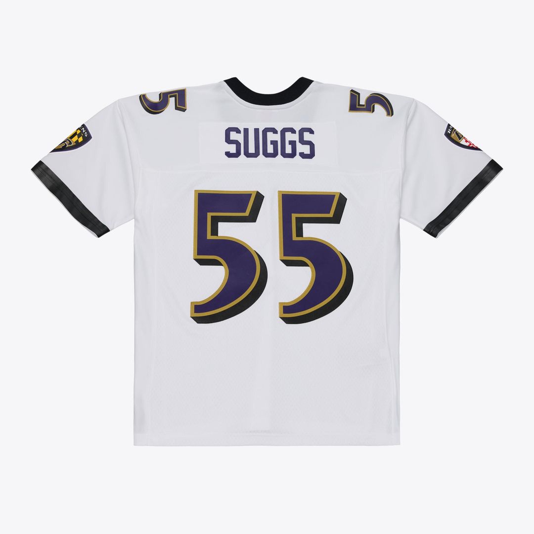 Baltimore Ravens Terrell Suggs Mitchell & Ness 2003 Legacy Replica Player Jersey - White