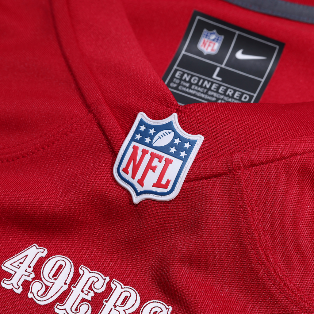 San Francisco 49ers Mike Evans Nike 80th Anniversary Game Jersey - Scarlet