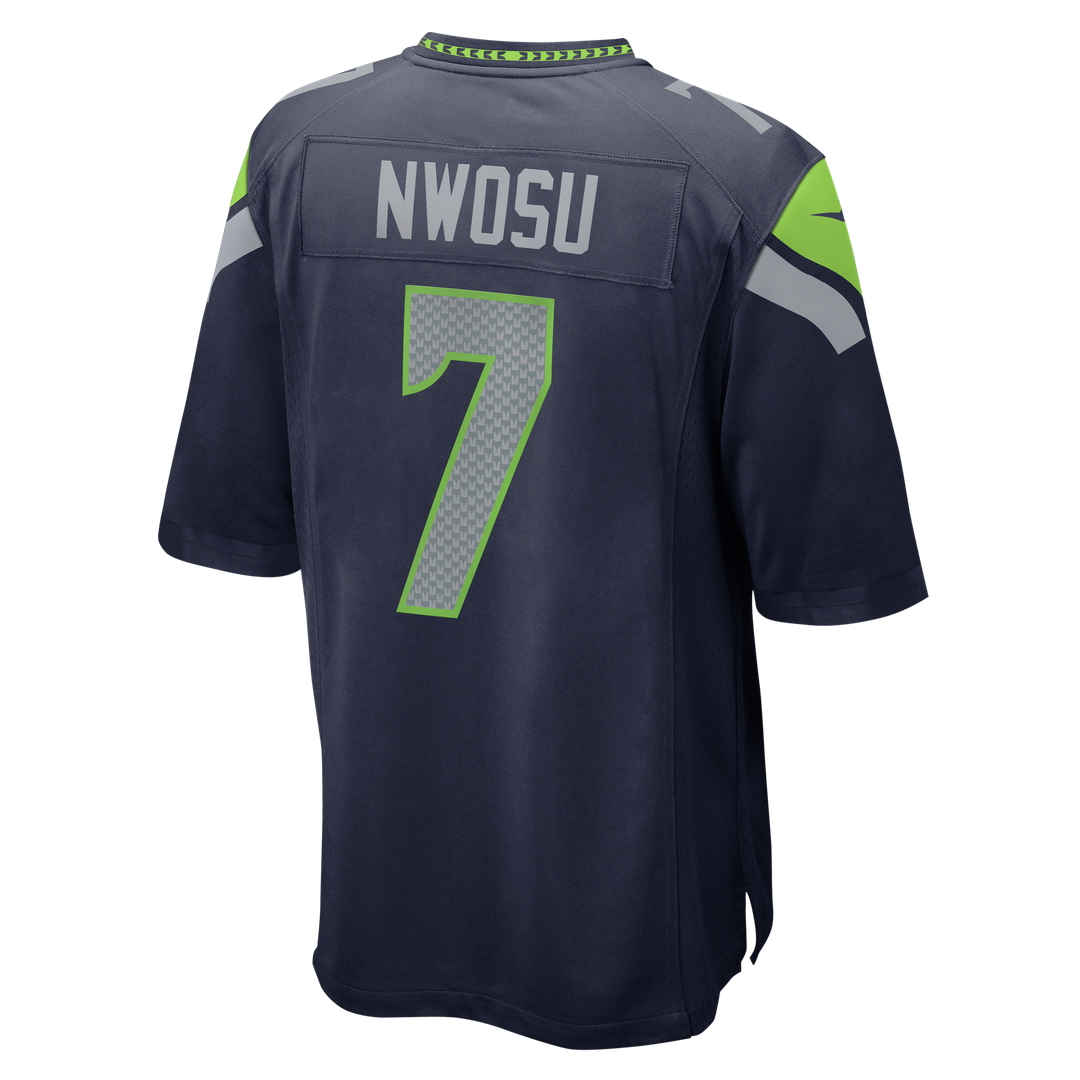 Seattle Seahawks Uchenna Nwosu Nike Team Game Jersey - College Navy