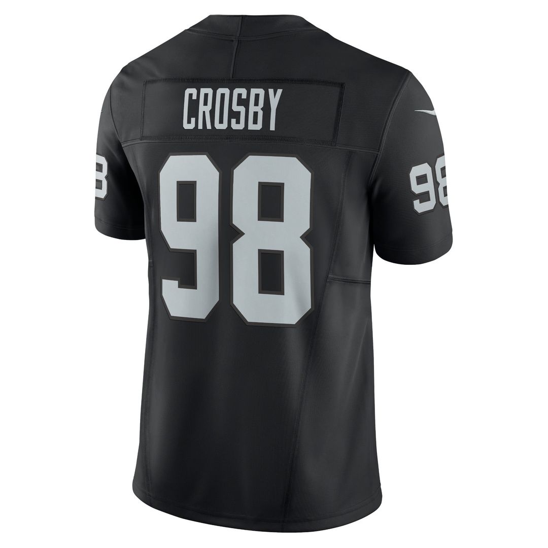 Las Vegas Raiders Maxx Crosby Nike Vapor F.U.S.E. Limited Jersey - Black
