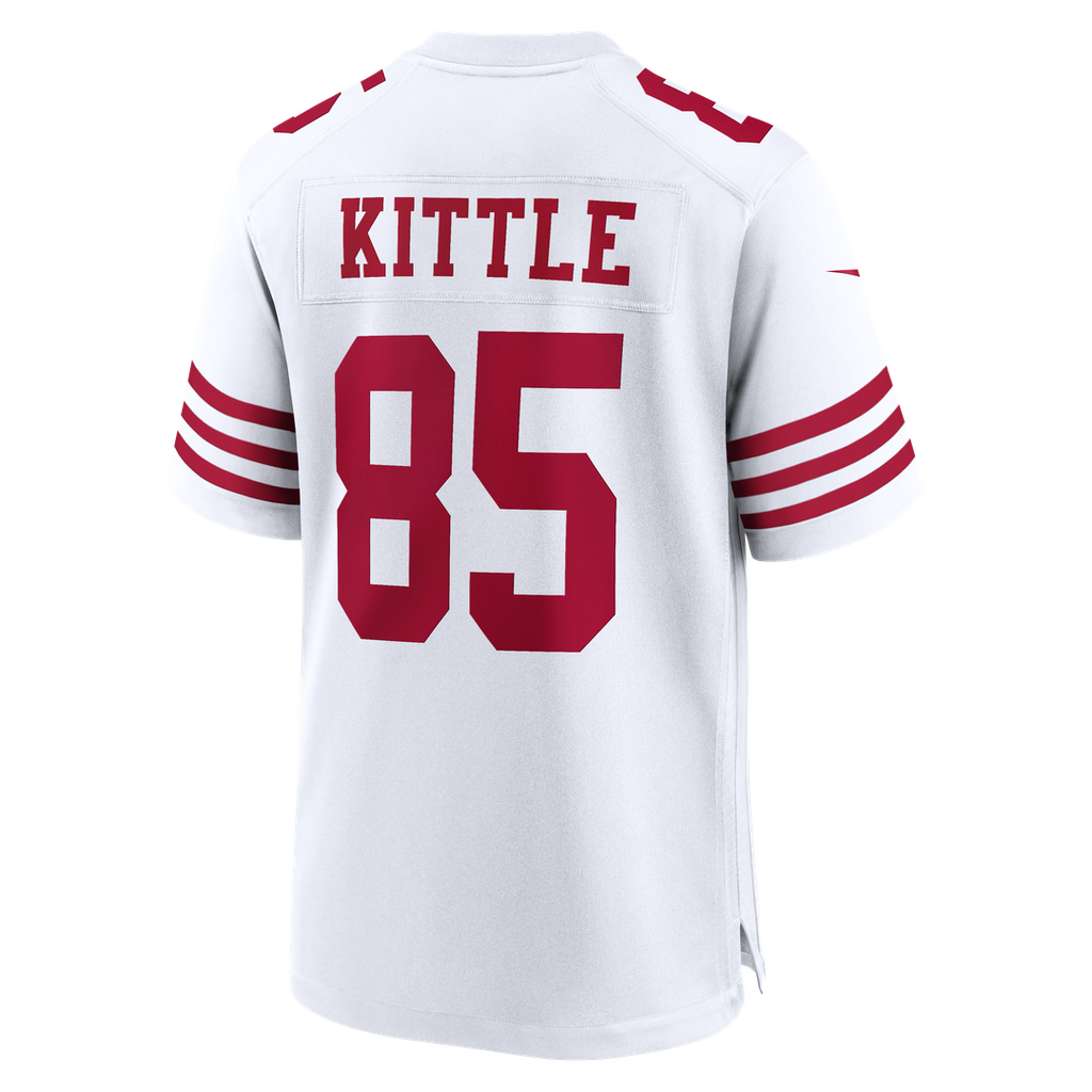 San Francisco 49ers George Kittle Nike 80th Anniversary Game Jersey - White