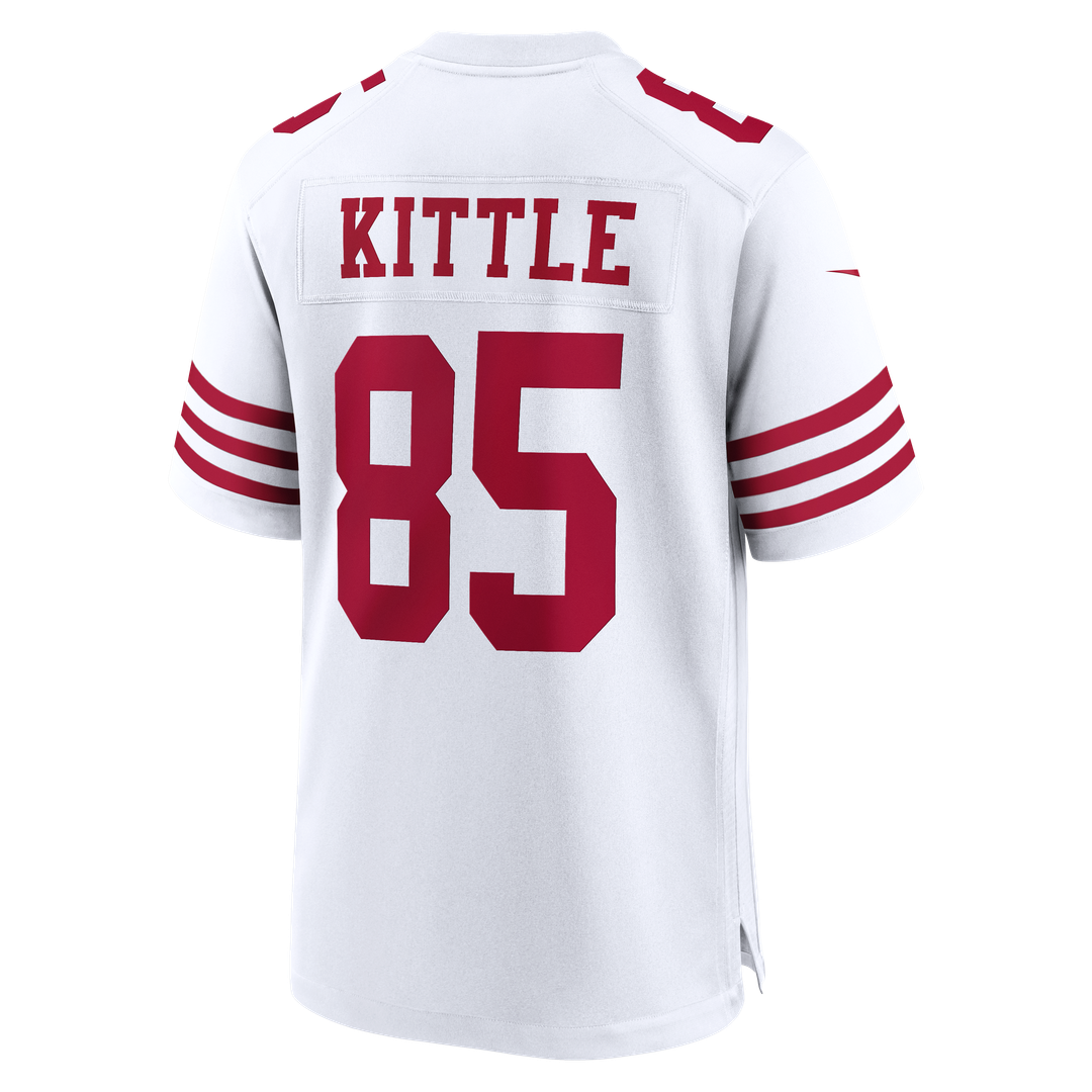 San Francisco 49ers George Kittle Nike 80th Anniversary Game Jersey - White