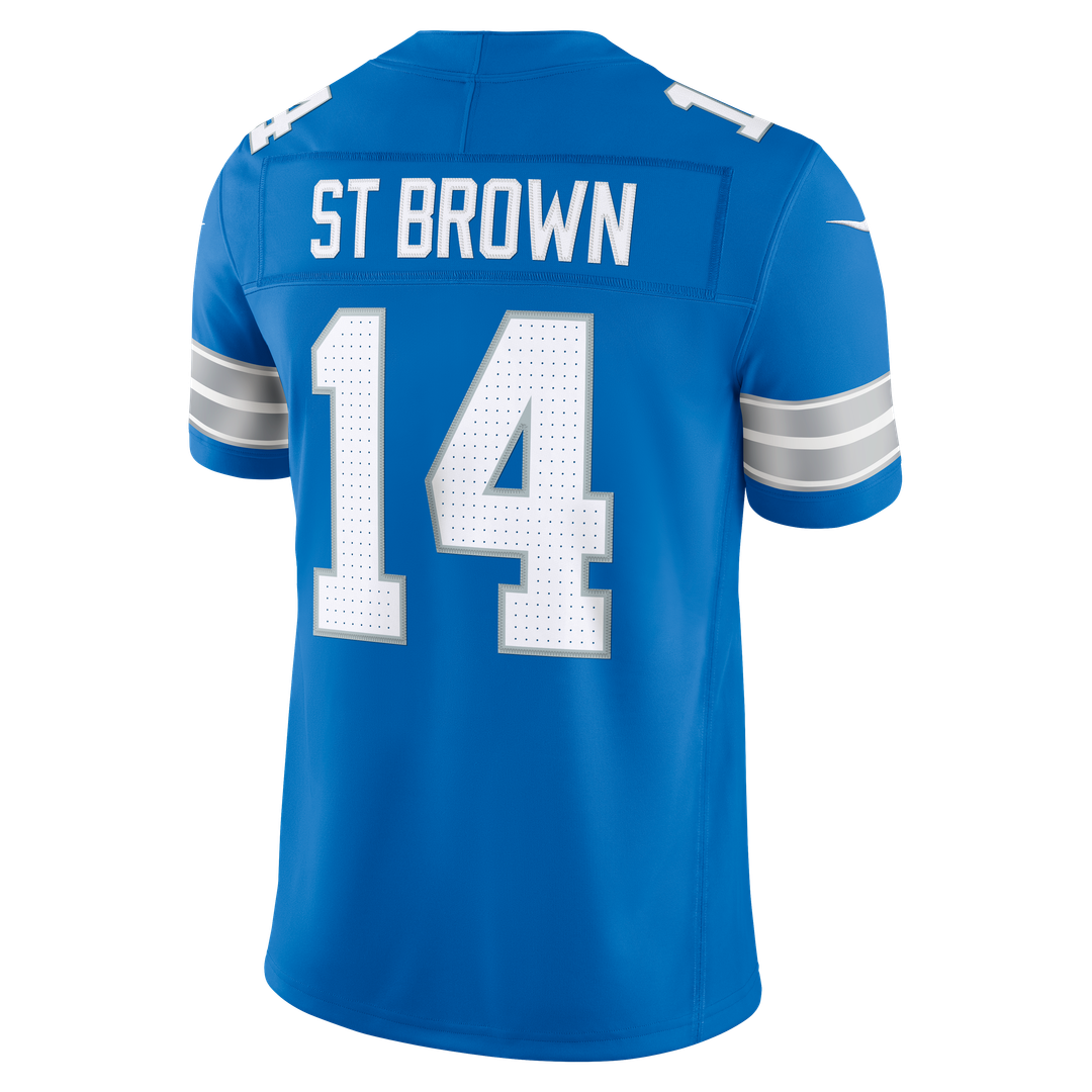 Detroit Lions Amon-Ra St. Brown Nike Alternate Vapor F.U.S.E. Stitched Limited Jersey - Black