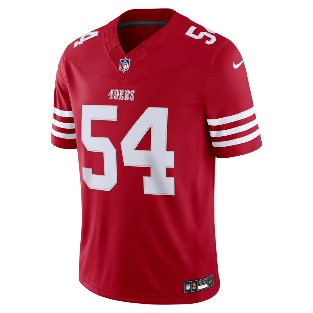 San Francisco 49ers Fred Warner Nike Alternate Vapor F.U.S.E. Stitched Limited Jersey - White