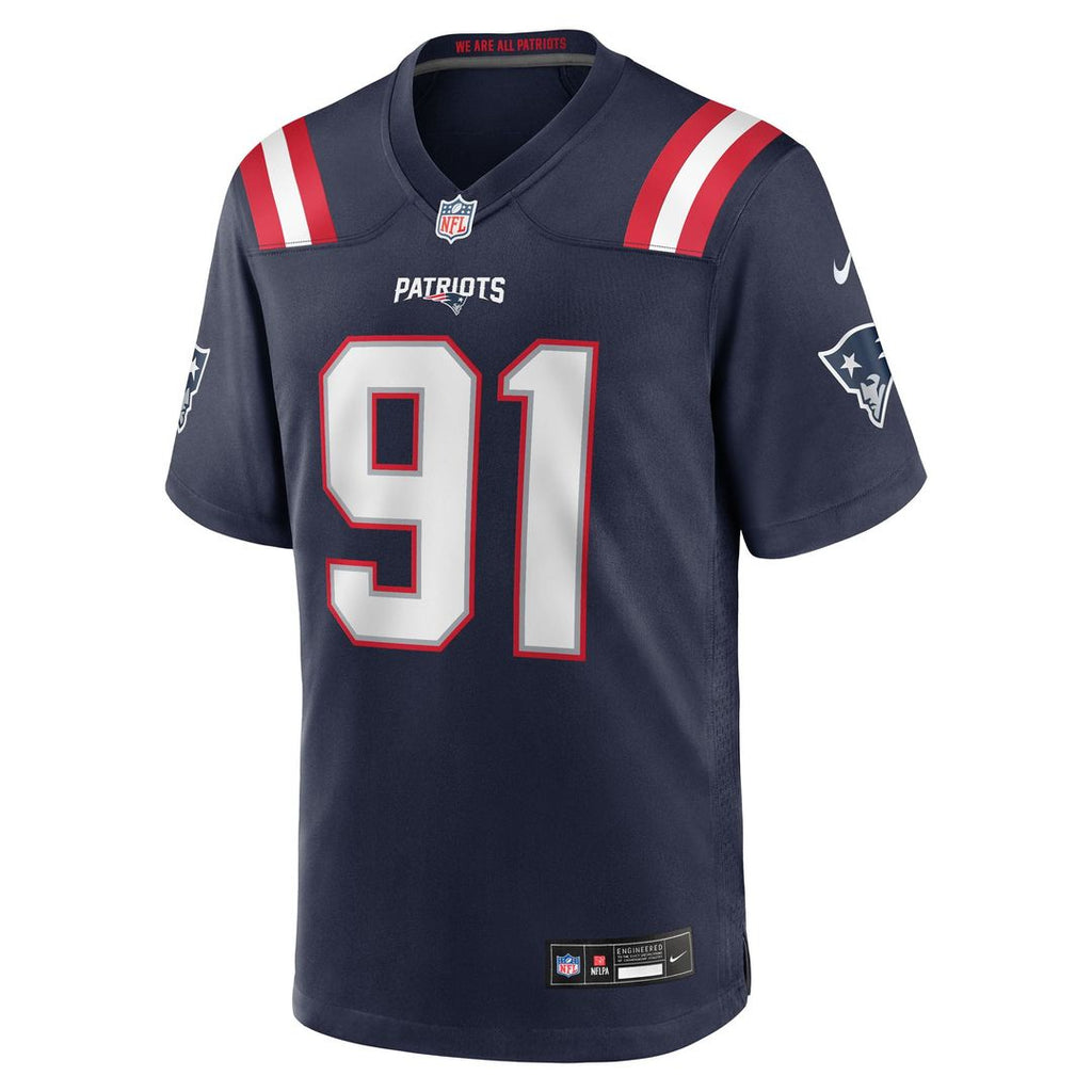 New England Patriots Elijah Ponder Nike Team Game Jersey - Navy