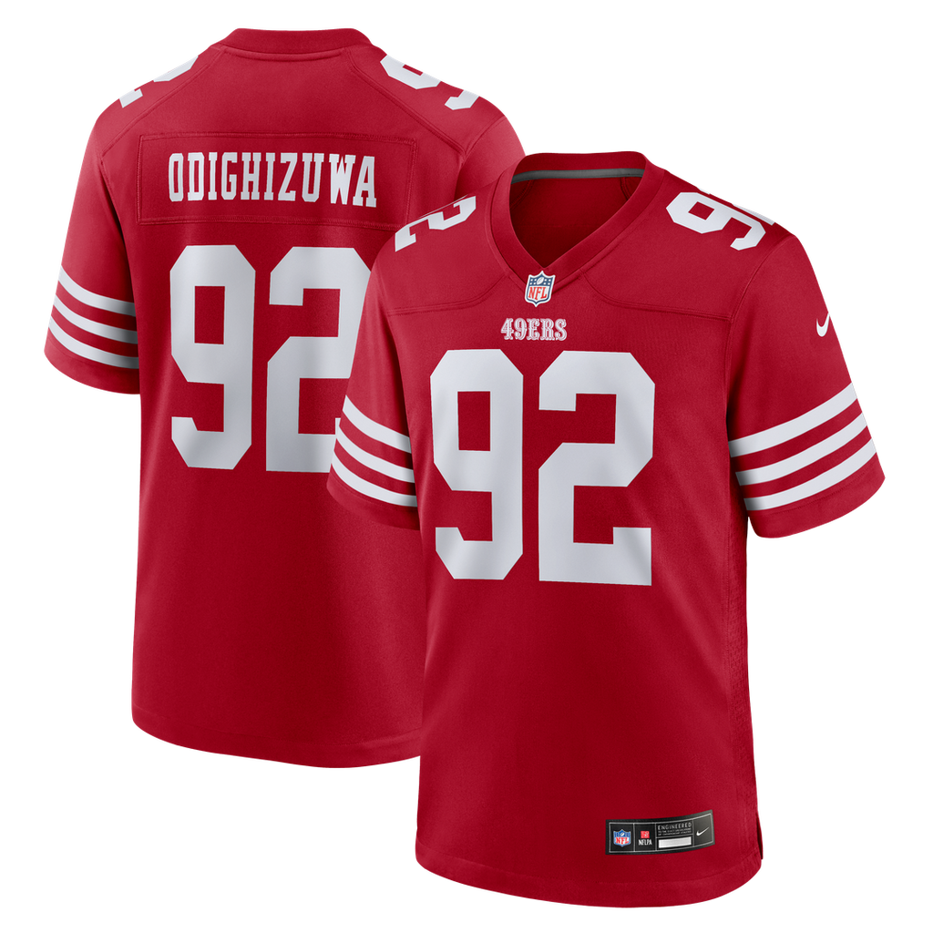 San Francisco 49ers Osa Odighizuwa Nike Team Game Jersey - Scarlet