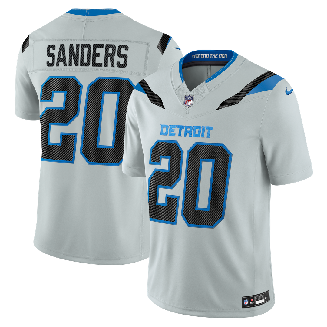 Detroit Lions Barry Sanders Nike 2026 Rivalries Collection Stitched Limited Jersey - Silver