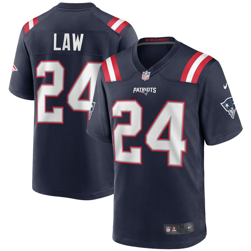 New England Patriots Ty Law Nike Game Retired Player Jersey - Navy