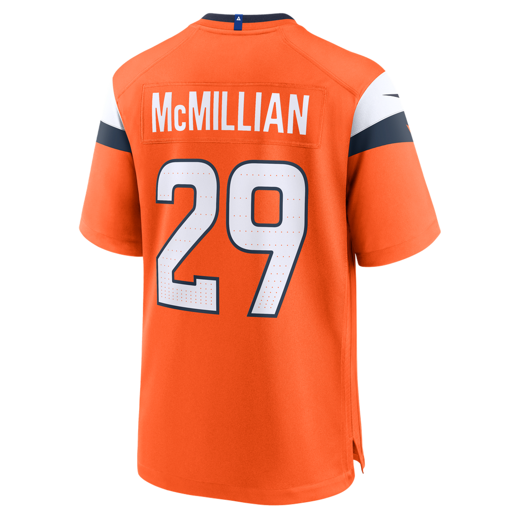 Denver Broncos Ja'Quan McMillian Nike Team Game Jersey - Orange