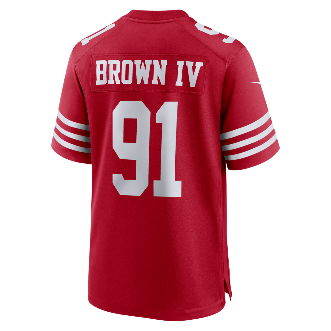 San Francisco 49ers Earnest Brown IV Nike Team Game Jersey - Scarlet