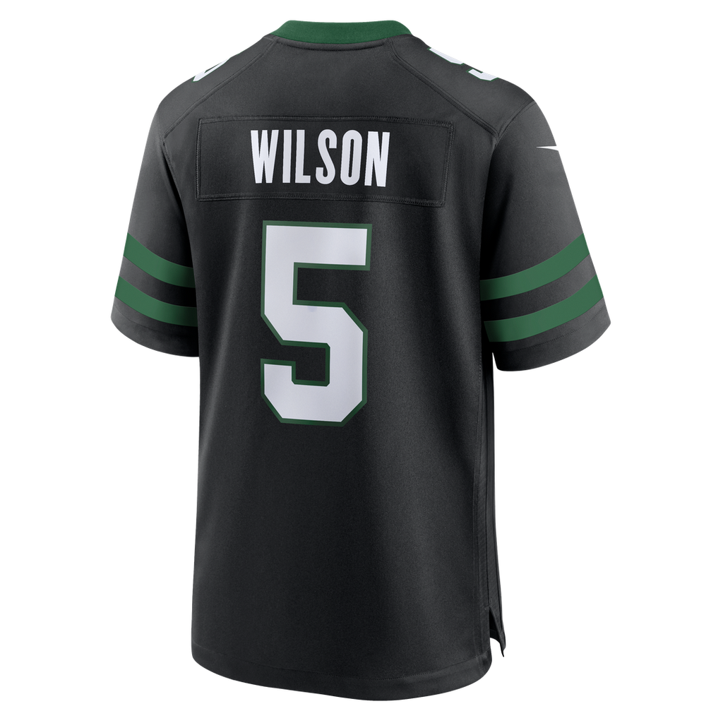 New York Jets Garrett Wilson Nike Alternate Game Jersey - Legacy Black