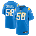 Los Angeles Chargers Tae Crowder Nike Team Game Jersey - Powder Blue