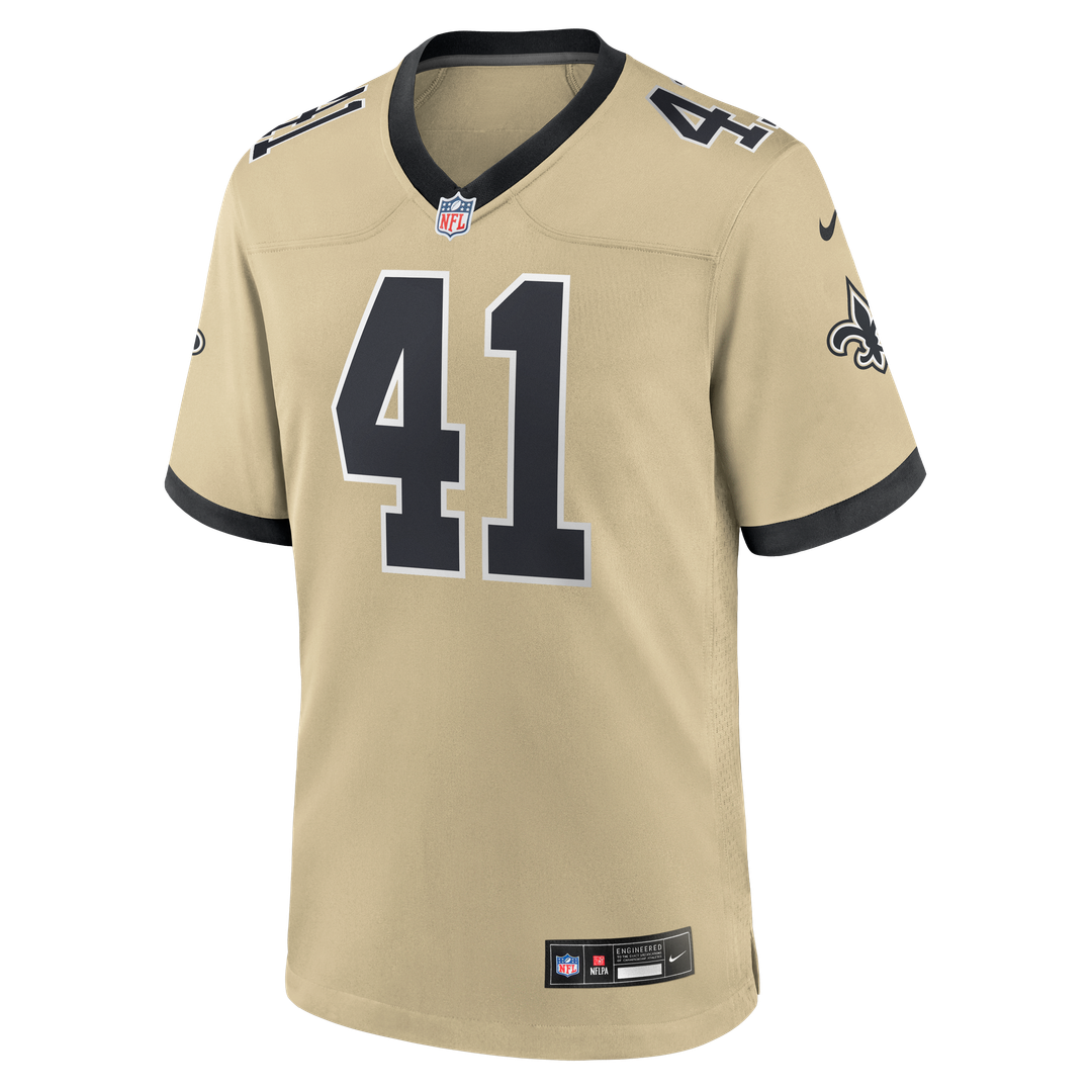 New Orleans Saints Alvin Kamara Nike Gameday Golds Alternate Game Player Jersey - Gold