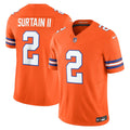 Denver Broncos Patrick Surtain II Nike Alternate Mile High Collection 1977 Throwback Vapor F.U.S.E. Limited Jersey - Orange
