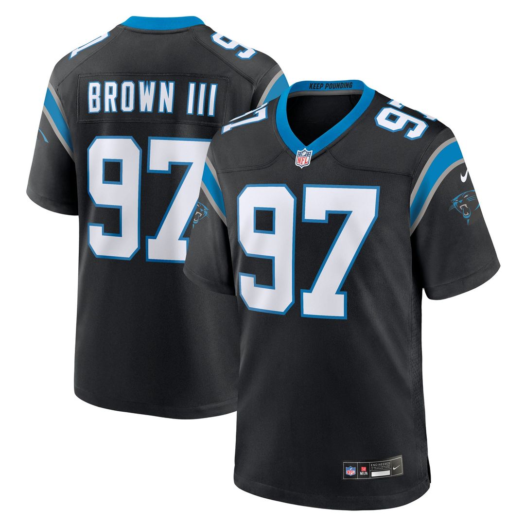 Carolina Panthers Bobby Brown III Nike Team Game Jersey - Black