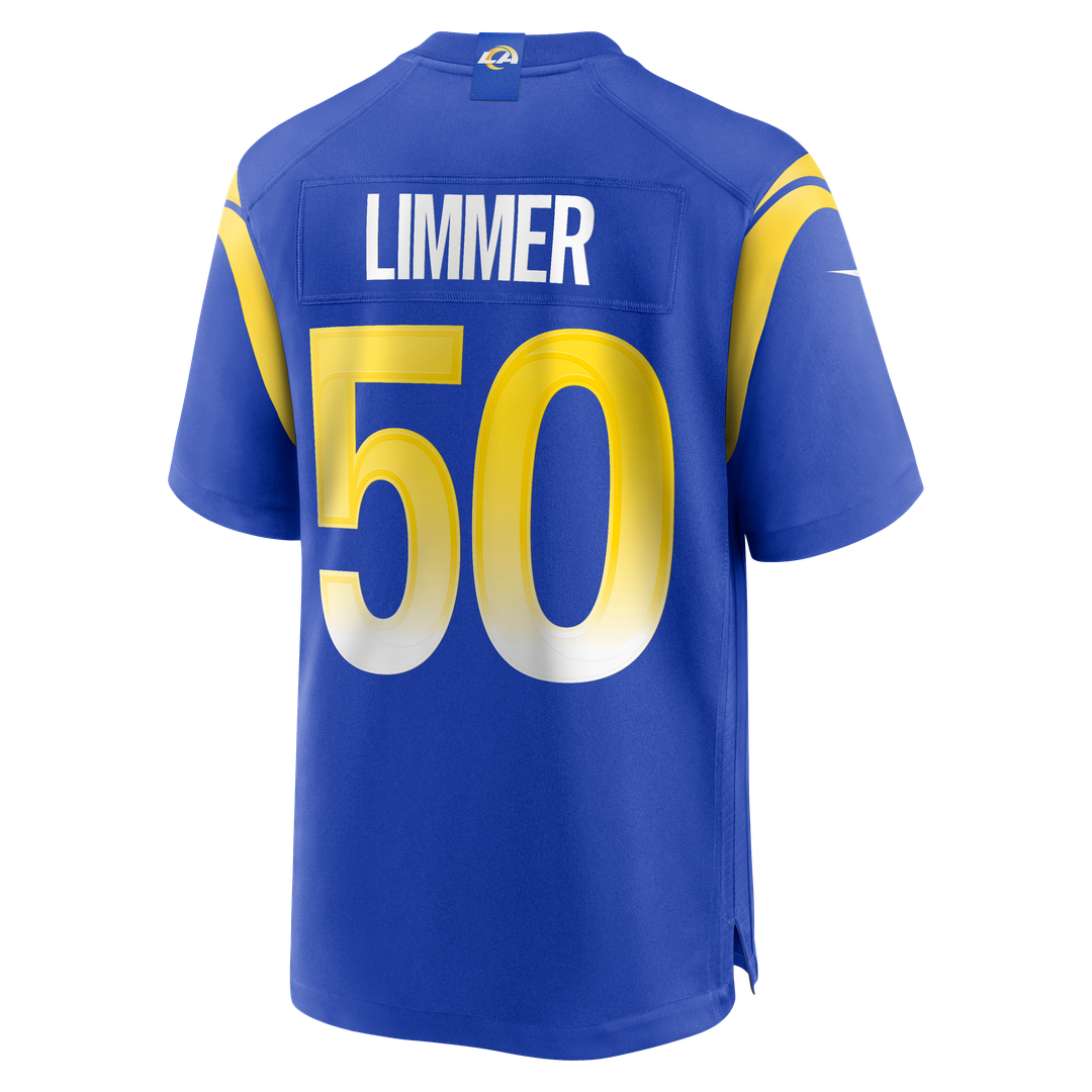 Los Angeles Rams Beaux Limmer Nike Team Game Jersey - Royal