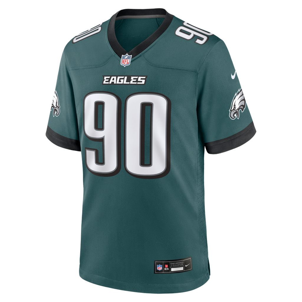 Philadelphia Eagles Jordan Davis Nike Alternate Game Jersey - Kelly Green