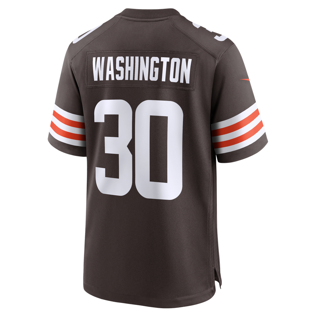 Cleveland Browns Zion Washington Nike Team Game Jersey - Brown
