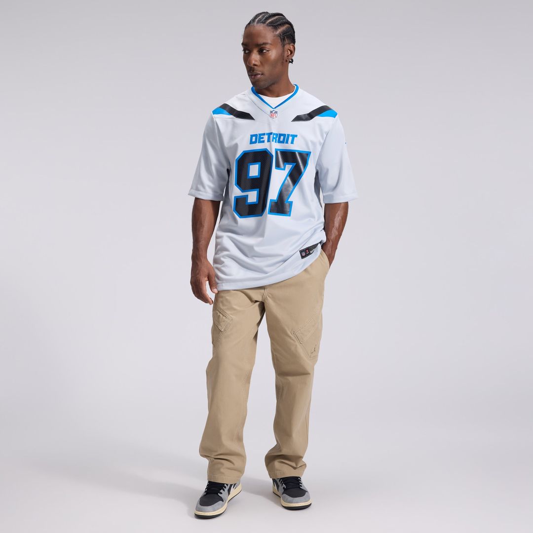 Detroit Lions Aidan Hutchinson Nike 2026 Rivalries Collection Game Jersey - Silver