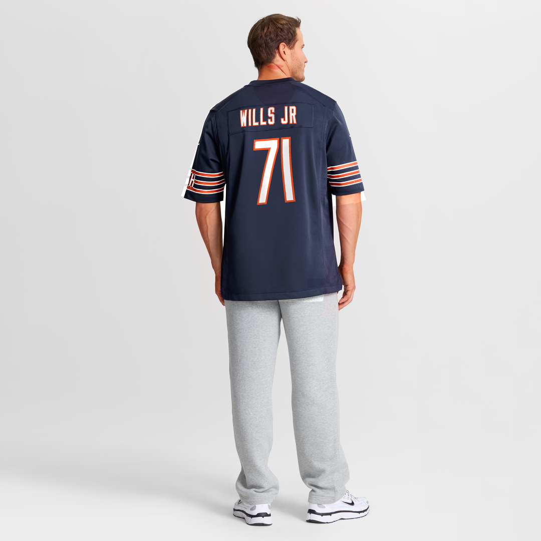 Chicago Bears Jedrick Wills Jr. Nike Team Game Jersey - Navy