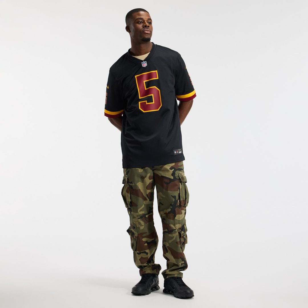 Washington Commanders Hail Raiser Washington Commanders Jayden Daniels Nike Alternate Game Jersey - Black