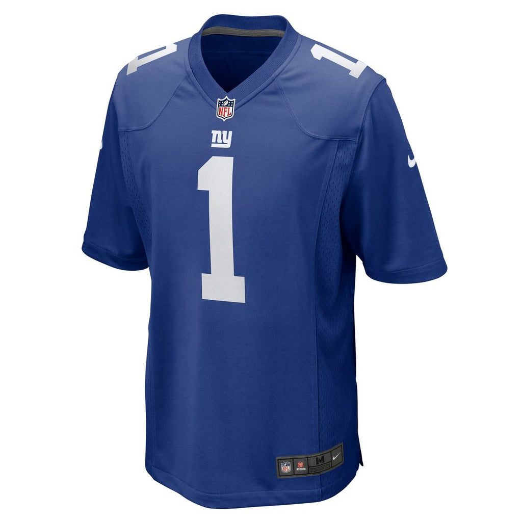 New York Giants Number 1 Dad Nike Game Jersey - Royal