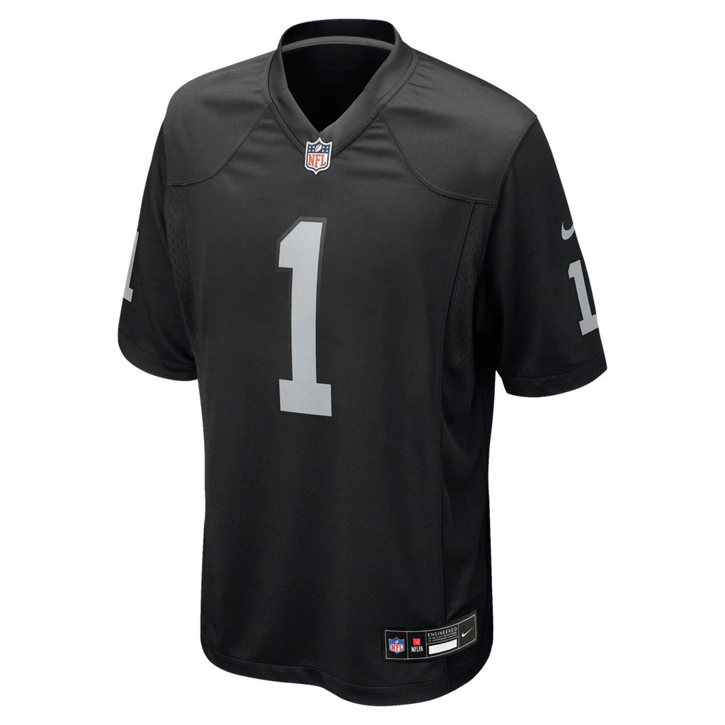 Las Vegas Raiders Number 1 Dad Nike Game Jersey - Black