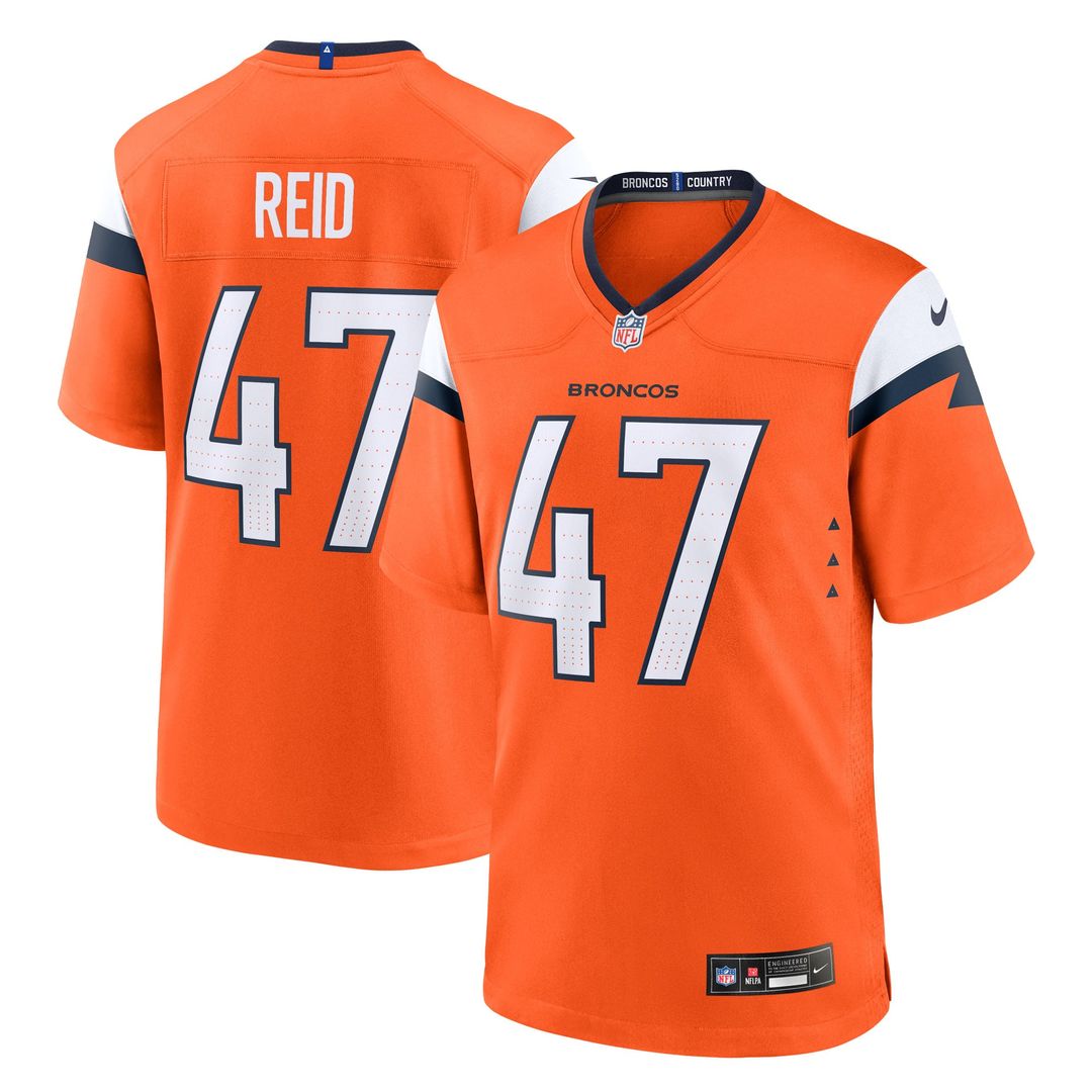 Denver Broncos Karene Reid Nike Team Game Jersey - Orange
