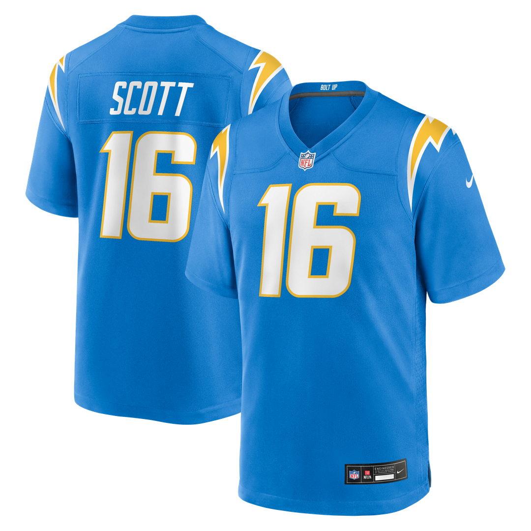 Los Angeles Chargers JK Scott Nike Game Jersey - Powder Blue