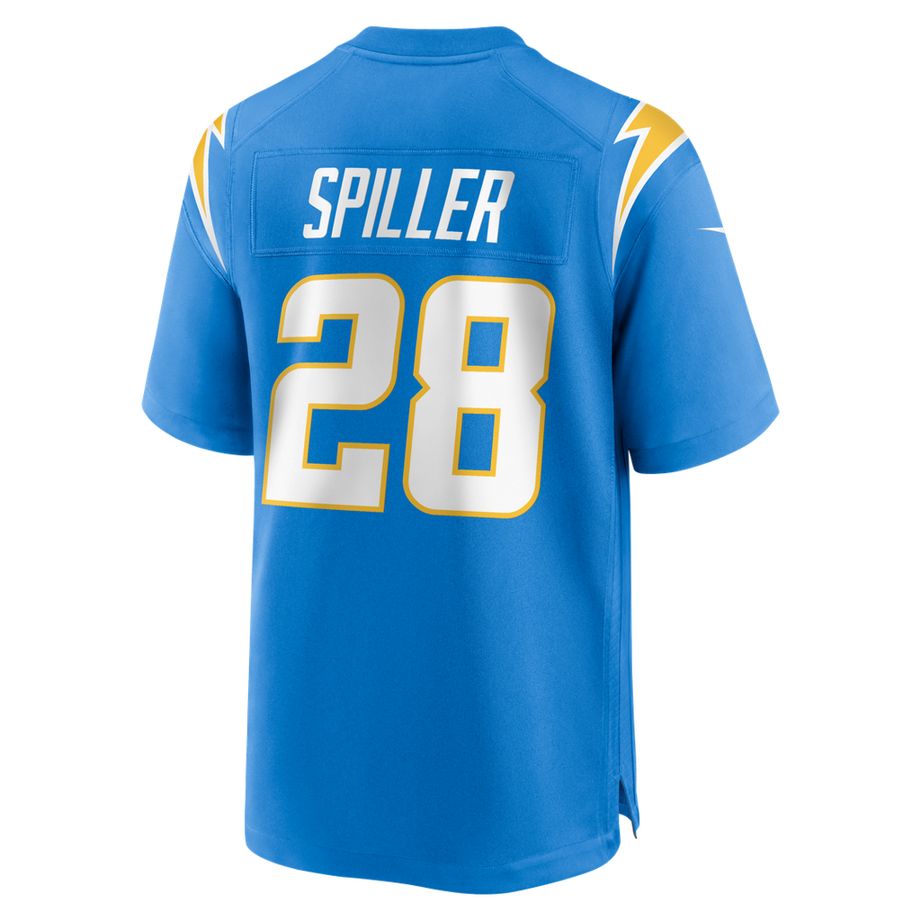 Los Angeles Chargers Isaiah Spiller Nike Game Jersey - Powder Blue
