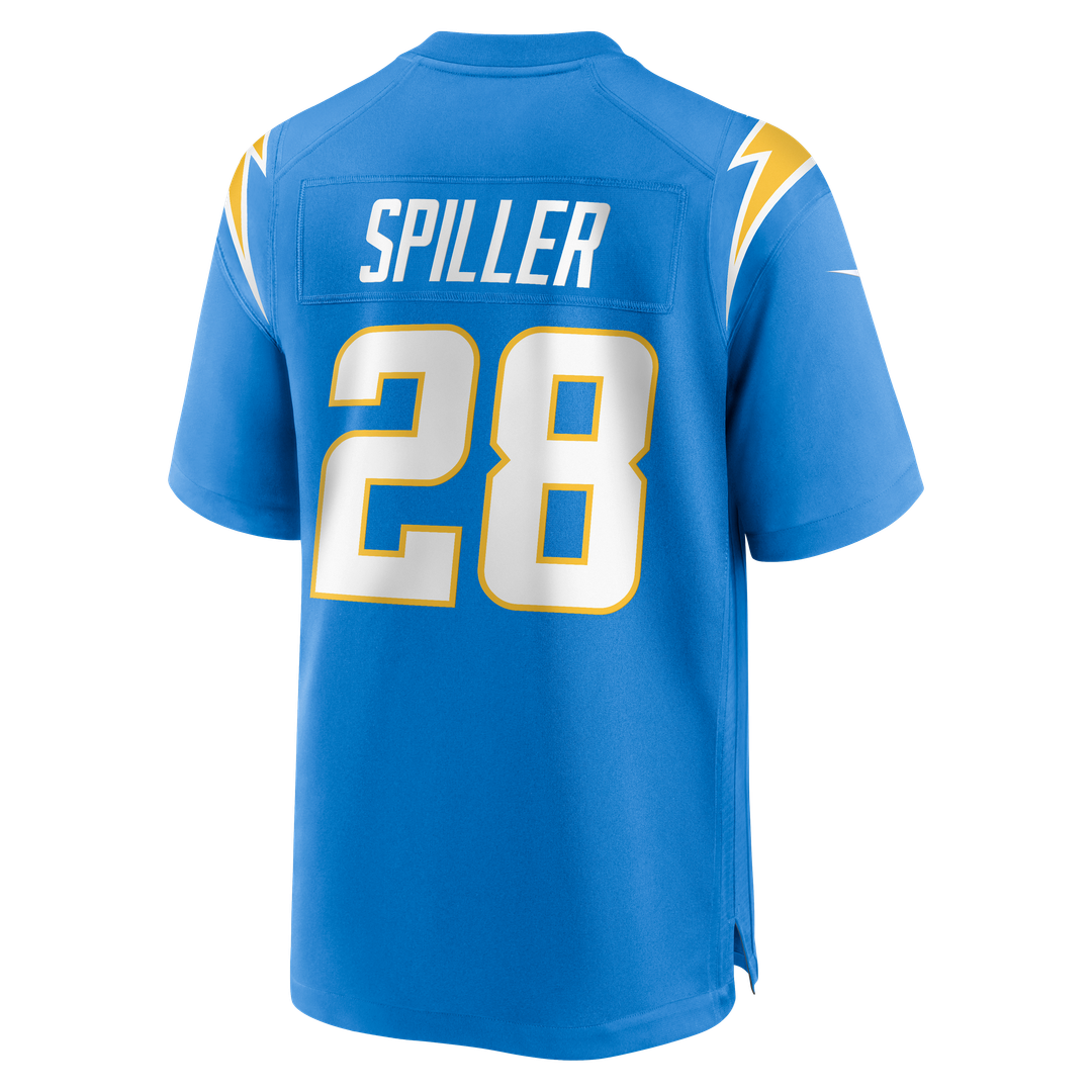 Los Angeles Chargers Isaiah Spiller Nike Game Jersey - Powder Blue