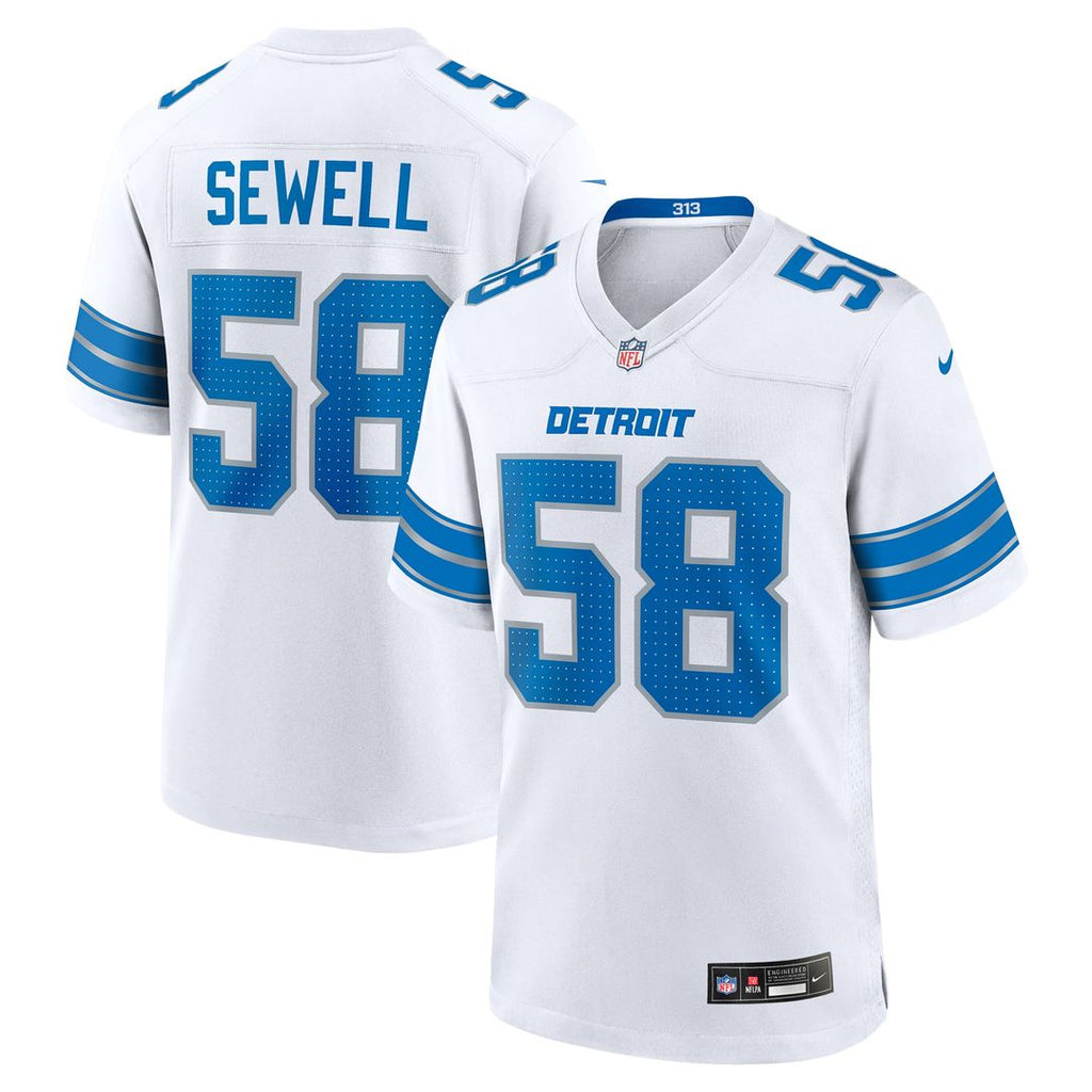 Detroit Lions Penei Sewell Nike Game Jersey - White
