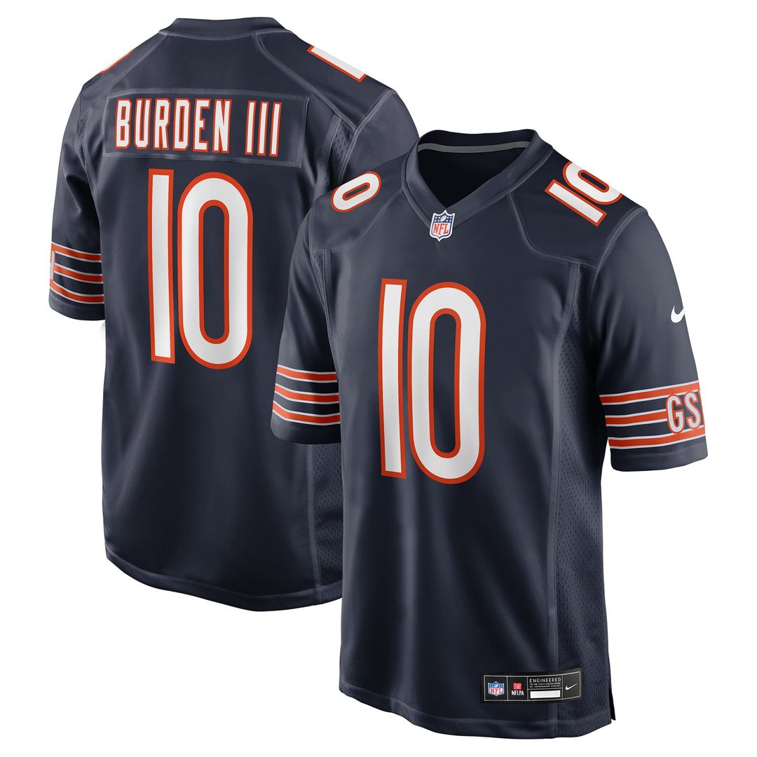 Chicago Bears Luther Burden III Nike Team Game Jersey - Navy