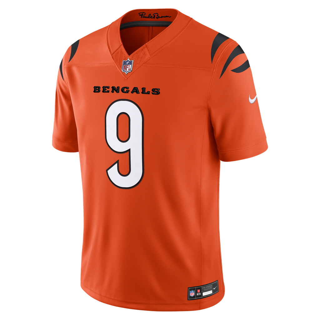Cincinnati Bengals Joe Burrow Nike Team Vapor F.U.S.E. Stitched Limited Jersey - Black