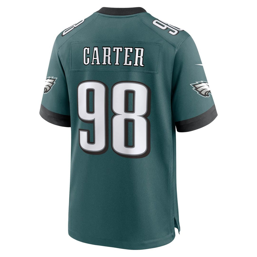 Philadelphia Eagles Jalen Carter Nike Team Game Jersey - Midnight Green