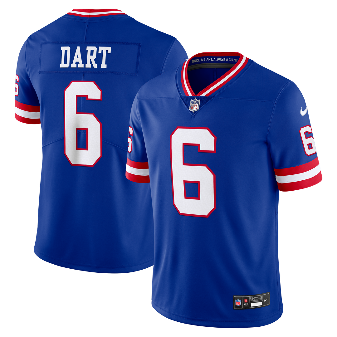 New York Giants Jaxson Dart Nike Legacy Vapor Untouchable Stitched Limited Jersey - Royal