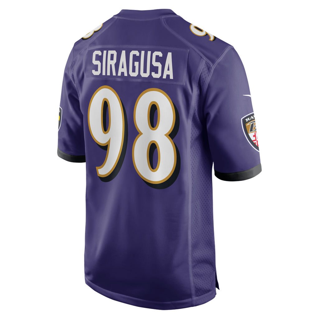 Baltimore Ravens Tony Siragusa Nike Game Retired Player Jersey - Purple